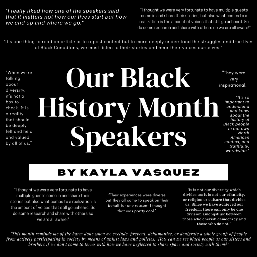 Our Black History Month Speakers